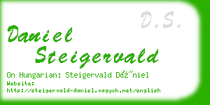 daniel steigervald business card